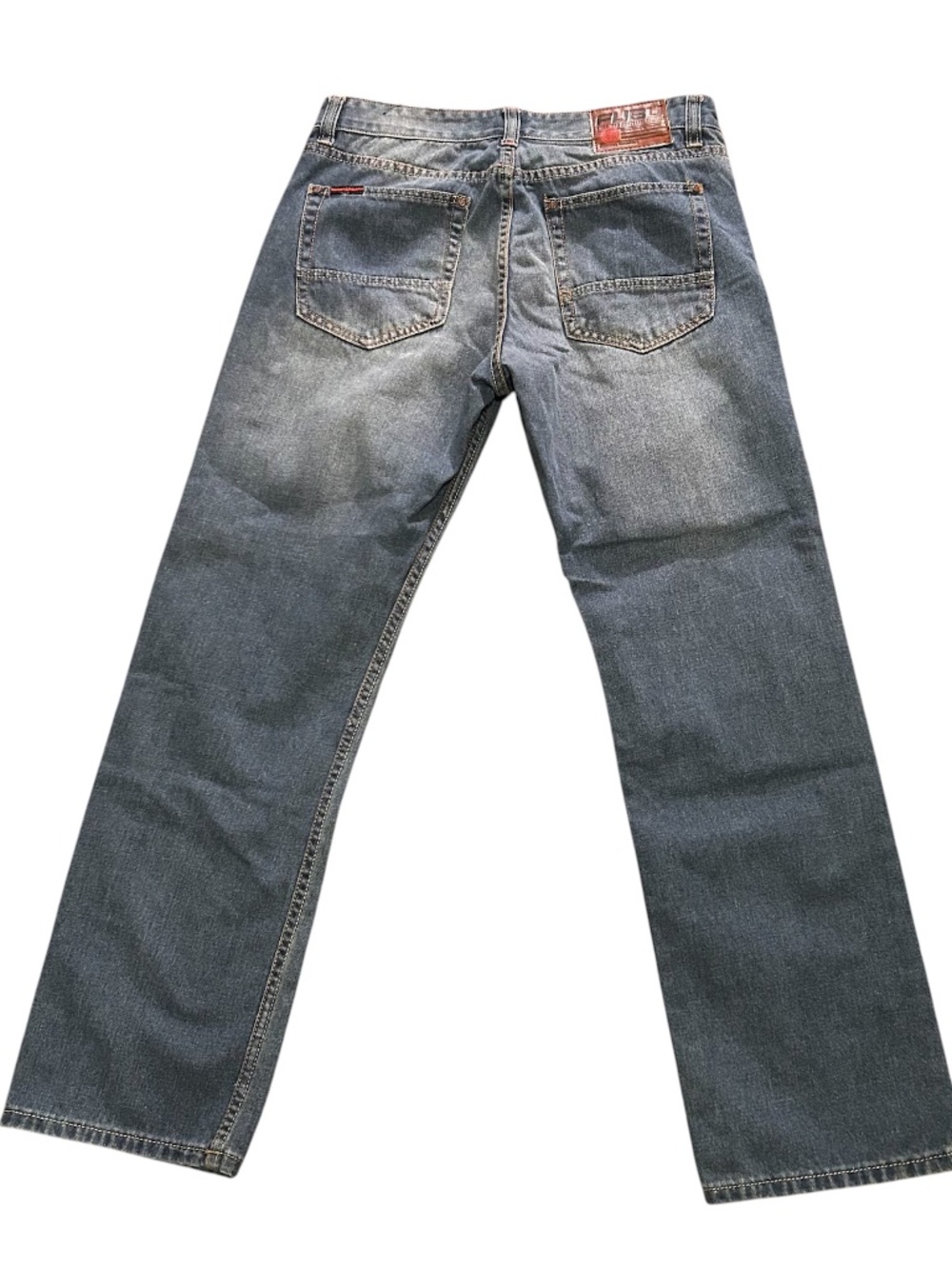 Men's Vintage Fubu Jeans Lightwash Blue Denim Straight Leg Size 34W 32L